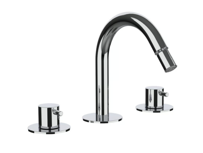 PEPE XL 12104F - Countertop bidet mixer with individual rosettes _ Rubinetterie Frattini